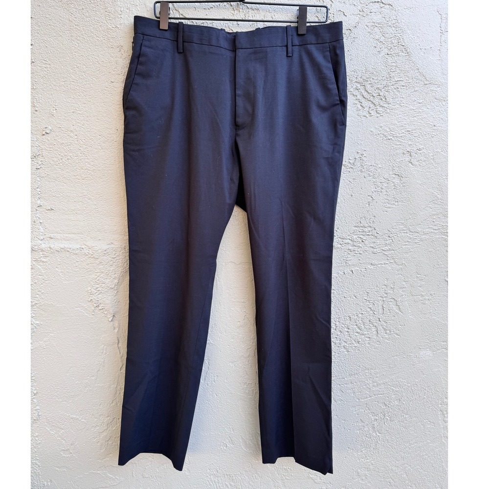 Reaction Kenneth Cole Black Dress Pants Tailored Straight Pockets